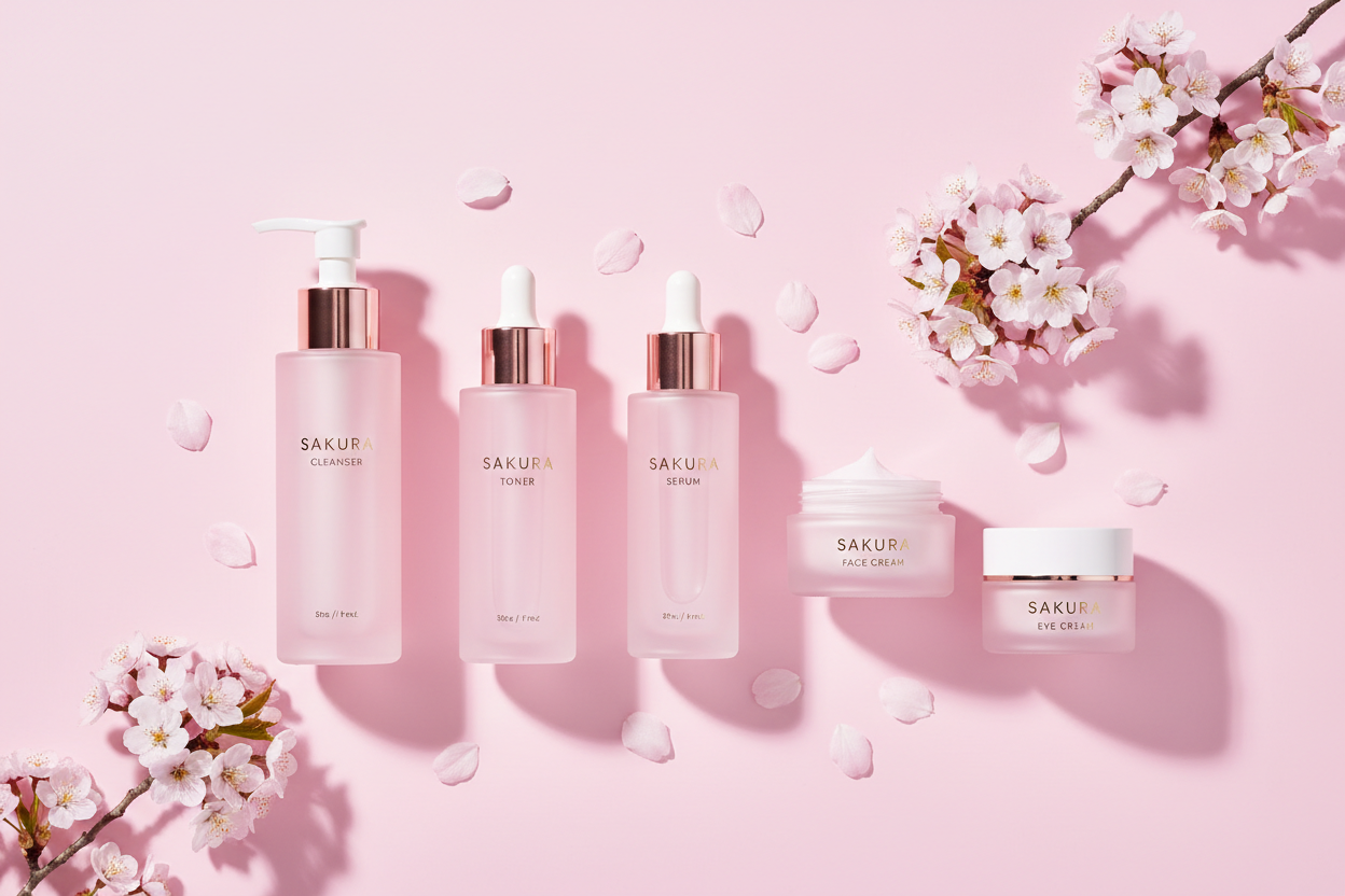 Sakura Skincare Set Hero Banner