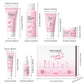 6-Piece Sakura Skincare Gift Set - Cleanser Toner Serum Eye Cream Moisturizer Sunscreen