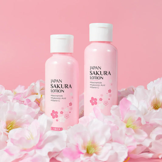 Sakura Face Lotion & Moisturizing Essence - Pore Minimizing Skin Repairing Elasticity Booster 100ml