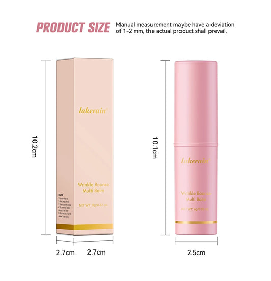 Korean Pink Multi-Balm Stick - Moisturizing Smoothing Radiance Booster 9g