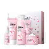 Sakura Cherry Blossom Skincare Set - 3-Piece or 5-Piece Hydrating Gift Box