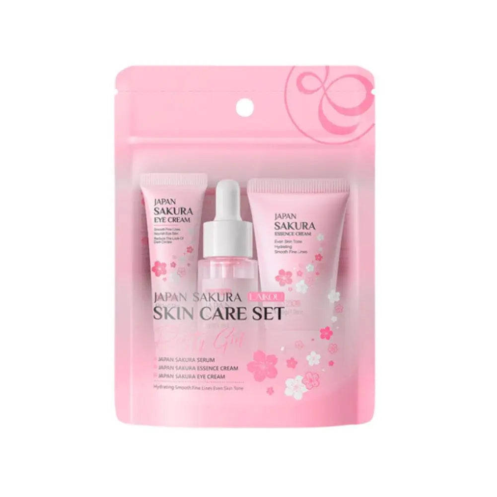 Sakura Cherry Blossom Skincare Set - 3-Piece or 5-Piece Hydrating Gift Box